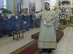 Епископ Россошанский и Острогожский Дионисий возглавил праздничное богослужение в храме святого мученика Иоанна Воина города Богучара