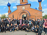 В Богучарском районе священнослужитель совершил молебен о путешествующих для участников мотопробега