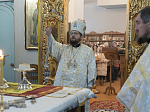 В Неделю по Рождестве Христовом Правящий Архиерей совершил Божественную литургию в храме иконы Божией Матери «Казанская» пгт. Каменка