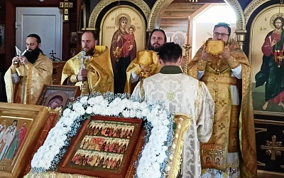 В храме Архистратига Божия Михаила села Воробьевка соборно совершена миссионерская Литургия