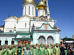 В день памяти преподобного Сергия Радонежского епископ Дионисий сослужил Предстоятелю Русской Православной Церкви за Литургией в Троице-Сергиевой лавре