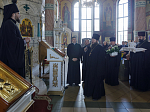 Глава Россошанской епархии возглавил служение Божественной литургии в Свято-Ильинском кафедральном соборе города Россоши