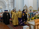 Правящий Архиерей совершил Божественную литургию в храме святых апостолов Петра и Павла с. Репьевка