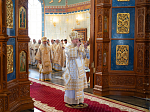 Епископ Россошанский и Острогожский Дионисий сослужил Преосвященным Архипастырям за богослужением в Благовещенском кафедральном соборе города Воронежа