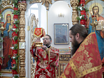 Епископ Дионисий совершил Божественную литургию в храме святого мученика Иоанна Воина г. Богучар
