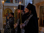 В среду первой седмицы Великого поста епископ Дионисий совершил повечерие с чтением Великого канона прп. Андрея Критского в Костомаровском Спасском монастыре