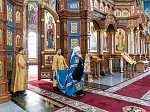 Митрополит Воронежский и Лискинский Сергий возглавил воскресное богослужение в Благовещенском кафедральном соборе