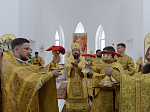 Правящий Архиерей совершил первую Божественную литургию в новопостроенном храме во имя первоверховного апостола Павла города Павловска