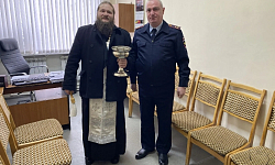 Священнослужители совершили окропление ОМВД России по Россошанскому району