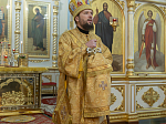 Правящий Архиерей возглавил торжественное богослужение в Тихоновском соборном храме города Острогожска и освятил новонаписанные фрески