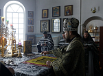 В среду второй седмицы Великого поста епископ Дионисий совершил Литургию Преждеосвященных Даров и диаконскую хиротонию в Казанском храме поселка Каменка