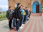 В Свято-Митрофановском храме был совершён молебен для призывников в Вооруженные силы РФ