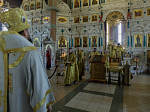 В Неделю 11-ю по Пятидесятнице епископ Дионисий возглавил воскресное богослужение в Свято-Ильинском кафедральном соборе города Россошь