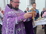 В праздник Изнесения Честных Древ Животворящего Креста Господня в Тихоновском соборном храме г. Острогожска совершено праздничное богослужение