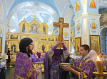В Свято‑Тихоновском соборном храме города Острогожска совершен чин Воздвижения Креста Господня