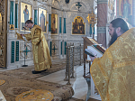 В день памяти апостола Андрея Первозванного епископ Дионисий возглавил богослужение в Свято-Ильинском кафедральном соборе города Россошь