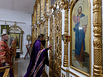 Преосвященнейший епископ Дионисий совершил Божественную литургию в Георгиевском храме села Терновое Острогожского района