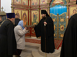 В преддверии престольного праздника Архипастырь совершил всенощное бдение в Покровском храме с. Шапошниковка Ольховатского района