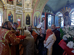 Епископ Россошанский и Острогожский Дионисий возглавил Божественную литургию в храме Архистратига Божия Михаила города Острогожска