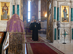 В канун Недели Торжества Православия Преосвященнейший епископ Дионисий совершил всенощное бдение в Ильинском кафедральном соборе