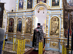 В Успенском храме села Трехстенки была совершена соборная служба