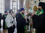 Глава Россошанской епархии возглавил служение молебна святым Петру и Февронии Муромским в Свято-Ильинском кафедральном соборе г. Россошь