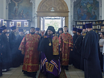 Правящий Архиерей возглавил престольное торжество храма во имя святого мученика Иоанна Воина города Богучара
