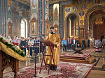 Епископ Россошанский и Острогожский Дионисий сослужил главе Воронежской митрополии за всенощным бдением в канун праздника Собора Воронежских святых