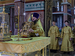 Глава Россошанской епархии возглавил воскресное богослужение в Свято-Ильинском кафедральном соборе Россоши