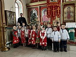 В Рождественские святочные дни воспитанники Митрофановского детского сада посетили храм