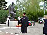 Духовенство Павловского благочиния приняло участие в митинге, посвящённом юбилею Великой победы
