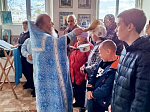 В храме Покрова Пресвятой Богородицы села Дерезовка совершен праздничный молебен