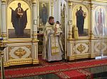 Соборное богослужение в Тихоновском  храме Острогожска в престольный праздник