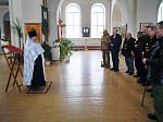 Панихида по воинам, погибшим в Афганистане, в Свято-Митрофановском храме села Верхний Мамон