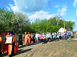 Архипастырь возглавил пасхальную утреню в храме Покрова Пресвятой Богородицы с. Ливенка Павловского благочиния