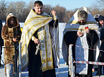 В городе Павловске освятили воду в Крещенской купели на реке Дон