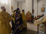 Архипастырь совершил воскресное богослужение в Воскресенском соборном храме Белогорского мужского монастыря