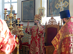 Епископ Дионисий совершил Божественную литургию в храме святого мученика Иоанна Воина г. Богучар
