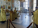 В канун дня памяти святого равноапостольного князя Владимира в Ильинском кафедральном соборе Россоши совершено всенощное бдение