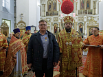 Правящий Архиерей возглавил служение Божественной литургии в храме святых апостолов Петра и Павла районного центра Репьевка