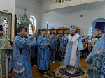 Преосвященнейший епископ Дионисий возглавил торжества престольного праздника храма иконы Божией Матери Казанская поселка Каменка