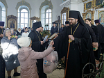 Епископ Россошанский и Острогожский Дионисий возглавил праздничное богослужение в храме святого мученика Иоанна Воина города Богучара