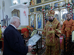Глава Россошанской епархии совершил Божественную литургию в храме святого мученика Иоанна Воина города Богучар