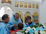 В праздник Успения Пресвятой Богородицы глава Россошанской епархии совершил Божественную литургию в Успенском храме села Старая Калитва