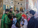 В праздник Входа Господня в Иерусалим глава Россошанской епархии совершил Литургию в Свято-Ильинском кафедральном соборе города Россоши
