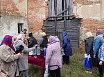 В селе Верхние Марки совершен молебен у стен Крестовоздвиженского храма