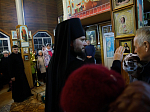 Преосвященнейший епископ Дионисий совершил всенощное бдение в храме Архистратига Божия Михаила с. Воробьёвка