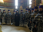 Преосвященнейший епископ Дионисий совершил в Свято-Ильинском кафедральном соборе города Россоши последнюю в этом году Литургию Преждеосвященных Даров