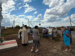 В селе Мамоновка совершено освящение двух поклонных крестов, установленных на границе населенного пункта
