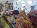 Преосвященнейший епископ Дионисий совершил Божественную литургию в Георгиевском храме села Манино Калачеевского района